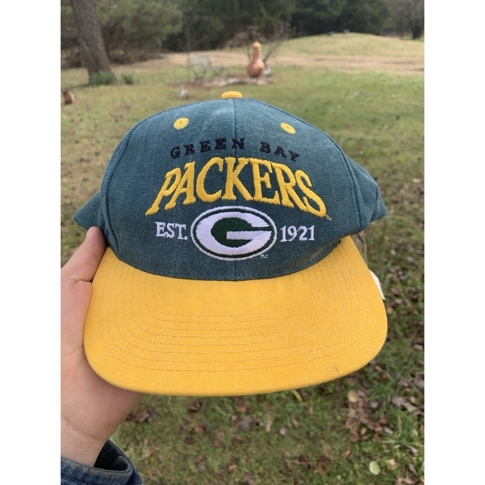 Vintage Green Bay Packers Snapback Hat NFL Football Cap New With Tags